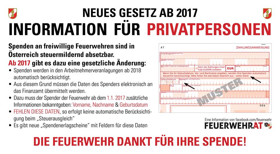 Spendeninformation